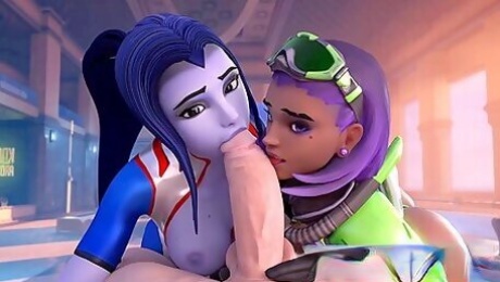 Overwatch Game Whores Gets A Huge Fat Dick In Their Lit