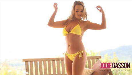 Jodie Gasson - Yellow Bikini Tease