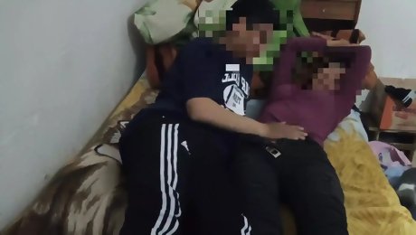 Are filmed without them noticing while having sex in their parents bed